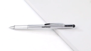 Pena Multifungsi Stylus + Penggaris + Level + Obeng || Alat Tulis Kantor Sekolah Multifungsi -REX-MART (BAYAR DITEMPAT/COD)