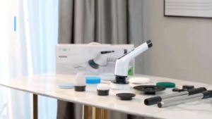 MISN Electric Cleaning Brush For Bathroom 8 In 1 Cleaning Brush Tub and Floor Tile 360° Electric Spin Scrubber