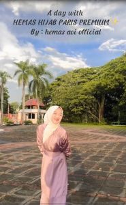 HEMAS Hijab Jilbab Paris Premium Bhn Eksklusif Bonus Aksesoris & Pouch