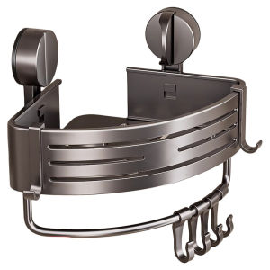 Giá Để Đồ Phòng Tắm Không Cần Đục Lỗ Giá Treo Tường Hình Tam Giác Góc Phòng Tắm Để Đồ Nhà Tắm Bằng Hợp Kim Nhôm Mạ Axit