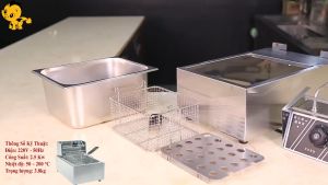 {Đủ Mẫu} Bếp chiên nhúng bếp chiên 220v chiên gà rán khoai tây chuối chiên...