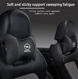 Leather Car Seat Headrest Memory Foam Comfort Neck Pillow Auto Interior For Opel Corsa D Astra Insignia Mokka Adam Combo Vectra