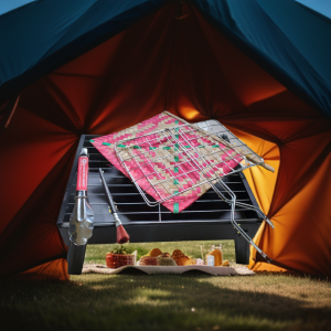 Panggangan Serbaguna Bakaran Sate Pangangan Sosis + Ikan Full Set