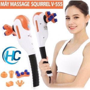 Máy Massage Cầm Tay Mini 5 đầu Squirrel MSV-5552 (100% Nhập Khẩu Hàn Quốc-bảo Hành 1 Năm)