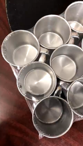 Mug Stainless 7 cm Cangkir stenlis mini Stainless Gelas DAIMURA STORE