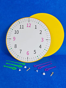 Math Class Winter Vacation Handwork Clock Model for Primary One And Two Students Time Recognition Educational Toy from China