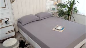 Premium cotton Bedsheet Single Queen King 3in1 Fitted Bedsheet Set Cadar Tilam Getah Keliling Bedspread Breathable Fabric