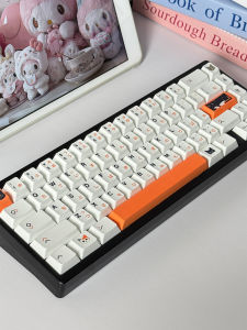Bộ Phím Cơ Mechanical Keyboard 126 Phím Cao Độ Heat Sublimation PBT Full Set Mac Apple Three Flower Cat Keycap