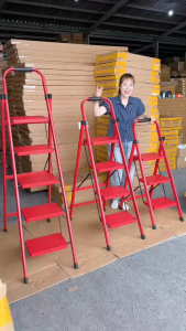 TOSHSUDO - THANG CHỮ A GẤP GỌN CÓ TAY VỊN 3 - 4 - 5 BẬC THÉP CHỐNG TRƯỢT HÀNG NHẬP KHẨU