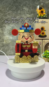 MÔ HÌNH LẮP RÁP ÔNG THẦN TÀI - KHỐI XÂY DỰNG NĂM MỚI - GIÁO DỤC TRẺ EM - ĐỒ CHƠI TRẺ EM