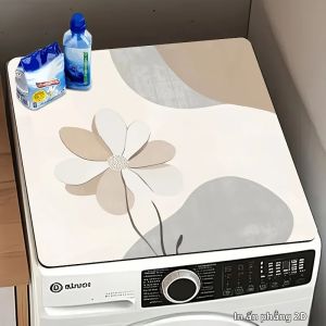 VIKAMA Ins Fresh Modern Vỏ Máy Giặt Tấm Lót Chống Trượt Chống Bụi Phong Cách Bắc Âu Tấm Bảo Vệ Mặt Bàn Polyester