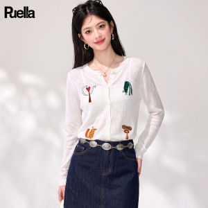 puella | Thin Light Cooling Sun Protection Jacket with Lace and Embroidery