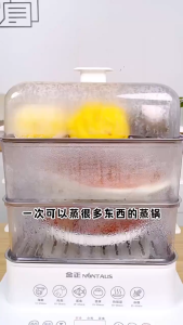 [SG]40L Steamer Cooker Three-Layer Multi Purpose Electric Cooker Household Stainless Steel Multi Cooker Food Steamer