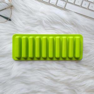 EELHOE | Silicone Dải Dài Kem Khuôn Chống Dính Cho Sô Cô La Thạch Bánh Quy Tự Làm Làm Bánh Kem Thanh Khay Dụng Cụ Nhà Bếp 10 Lưới
