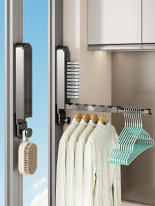 Hanging Clothes Drying Rack Space-saving Expandable No-drill Required