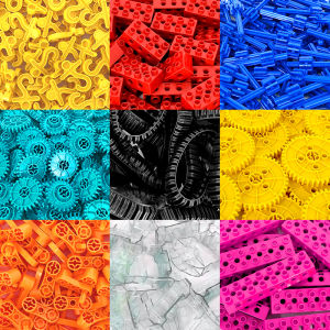 Large Particle Building Blocks Set Mechanical Gear Pipe Construction Educational Toys for Children KL301 Model from China