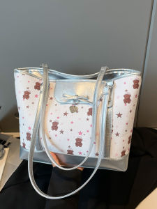 Fashionable Commuter Large Capacity Shoulder Bag Womens 2025 New Style American Retro Tote Bag Detachable Strap Travel Friendly