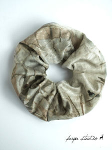 Elegant Handmade French Style Hair Ties And Elastic Bands in Fresh out Original Design Fabric for Fashionable Hair Accessories