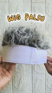Topi Wig Cosplay Pria Model Topi Cowok Anime Naruto Kakashi Kostum Rambut Palsu