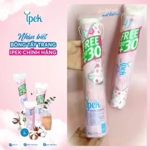 Bông tẩy trang IPEK hữu cơ Thái Lan 150 miếng