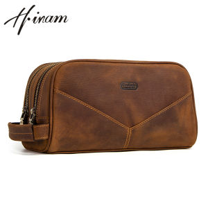 Hiram Genuine Leather Men's Cosmetic Bags: A Comprehensive Guide