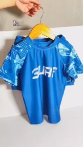 3-13 Years Old Rashguard for Boys High Quality Printed Design 2PC Tops + Short Swimwear Summer Fashion Set for Kids