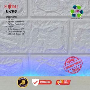 Scanner folio F4 Fujitsu fi-7140: Pemindai Dokumen ADF Berkualitas Tinggi bisa scan 2 sisi perhari bisa scan 6000 lembar