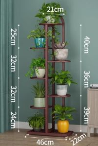 Flower Stand Metal Rack (8 pots) 131cm. Tall Aacc166