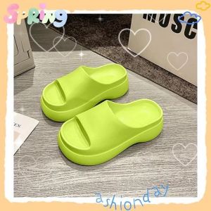 ถุงรองเท้าแตะเสริมส้น ยาง EVA พื้นหนา แฟชั่นใหม่สไตล์เกาหลี ยางนิ่ม สีสวย กันบังคับ สูง 1.7 นิ้ว สั่งเลย