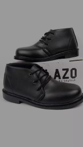 VFlazo Sepatu PDH Pria Dof Paskip Satpam Sepatu Pantofel Tali Oxford Hitam Pri