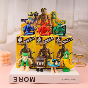 Foreign Ai Mountain Sea Novel Figurines Tungtungsahur Stick Man Blind Box Toys Children Gifts Collectible Puzzles Unboxed