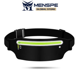 MENSPE Fashion Waist Bag Outdoor Sports Waist Pack Bag Ultrathin Pouches Mens Waist Belts Bag Chest Bag Adjustable Running Pouch Waterproof Crossbody Bag Money Phone Waist Fanny Pack Jogging Belt Fanny Pack With Reflective Strip for Workouts Sports Outdo