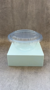 ( 1 PACK 25 PCS ) Mangkuk Mangkok SALAD / MANGKUK BUAH POTONG IDEAL PLASTIK PET