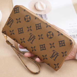 2026 New Ladies Long Wallet Fashion Thin Large Capacity Handheld Bag Multi-Function High-End Feeling Money Clip Polyester Lining