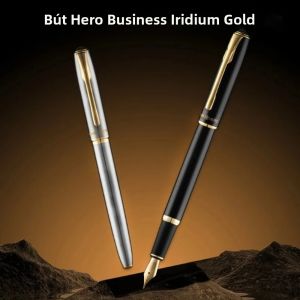HERO | Bộ Bút Máy Hero Signature Ngòi Thép Không Gỉ Kháng Khuẩn Dung Tích Lớn Ngòi 0.38/0.5/1.0mm Ngòi Mảnh Dùng Cho Văn Phòng Kinh Doanh Viết Lách.
