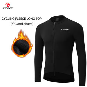 X-TIGER Winter Warm Mens Cycling Jersey Fleece Bicycle Warm Jacket Road MTB Clothes Multicolor Bicycle clothing