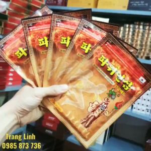 [Combo 5 gói] Cao dán hồng sâm hàn quốc Power vàng 5 gói x 20 miếng - Chăm sóc chấn thương giảm đau nhức tranglinhkorea