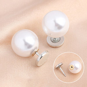 6Pcs Pearl Brooch Buttons No Sew Buttons DIY Decor Buttons For Shirts Dress Sweaters Shawl Shoes Collar Needle Buckle Fixed Pin