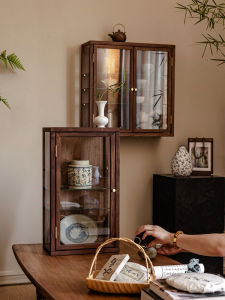 YANPU | Wall-mounted Tea Set Storage Cabinet Display Chinese