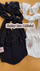 H26 [SẴN ] Áo Corset Ren Co Dãn KATHY BRA có Gọng Không Mút Mặc Được Nhiều Kiểu Khoá Sườn