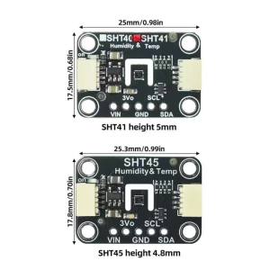 SHT41 SHT45 Temperature and Humidity Sensor Modules Compatible with STEMMA QT/Qwiic Suitable for Laboratory Data Acquisition
