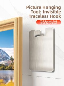 QIAOLESEN | No-Drill Hanging Hooks Picture Frames and Photo Hangers