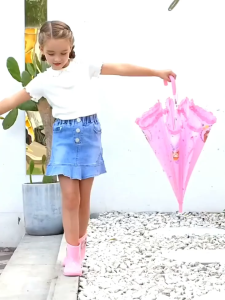 19inches acetate plactic Umbrella for kids (sun/rain wind proof)