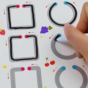 Sách Bài Tập Tái Sử Dụng 36 Trang Dành Cho Trẻ Em Kèm 2 Bút Và Miếng Dán Xóa Được Dùng Để Luyện Vẽ Quà Tặng Năm Mới & Giáng Sinh