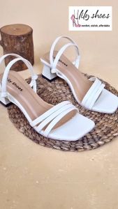 LILY SHOES - Agnes Sandal Wanita Block Heels Hak Chunky Real Pict