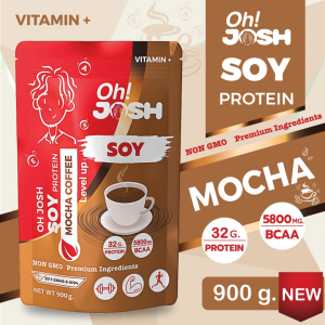 Oh Josh Soy Protein Isolate Vitamin Plus Cocoa CoffeeFlavor ซอยโปรตีน ไอโซเลท วิตามิน พลัส New 900g.