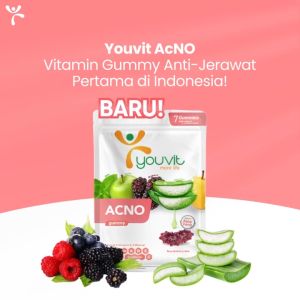 Youvit Acno 6 Sachet Dengan Niacinamide Aloe Vera Untuk Jerawat