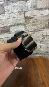 Sabuk Ikat Pinggang Pria Remaja dan Dewasa Model Polos Roda Bahan Nilon Terbaru