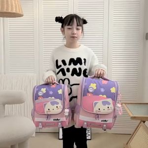 Cartoon School Bag for Kids: Large Capacity Spine Protective Kindergarten Waterproof Backpack