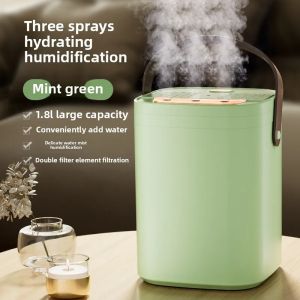 USB Connected Three Nozzle Humidifier 1.8L Large Capacity 3-Gear Adjustment Essential Oil Diffuser With LED Night Light